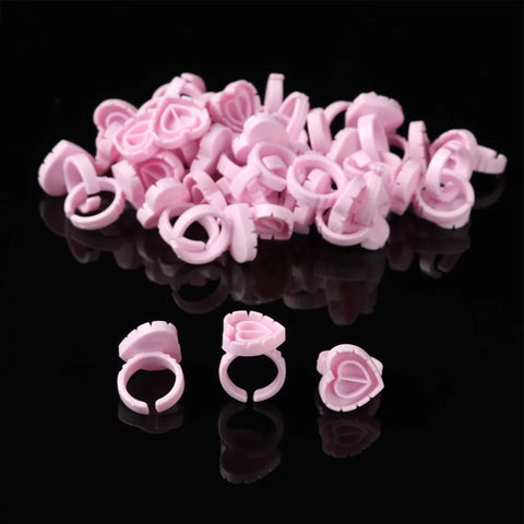 Pink Heart Volume Glue Ring