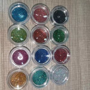 Set of 13 Fine Holographic Glitter