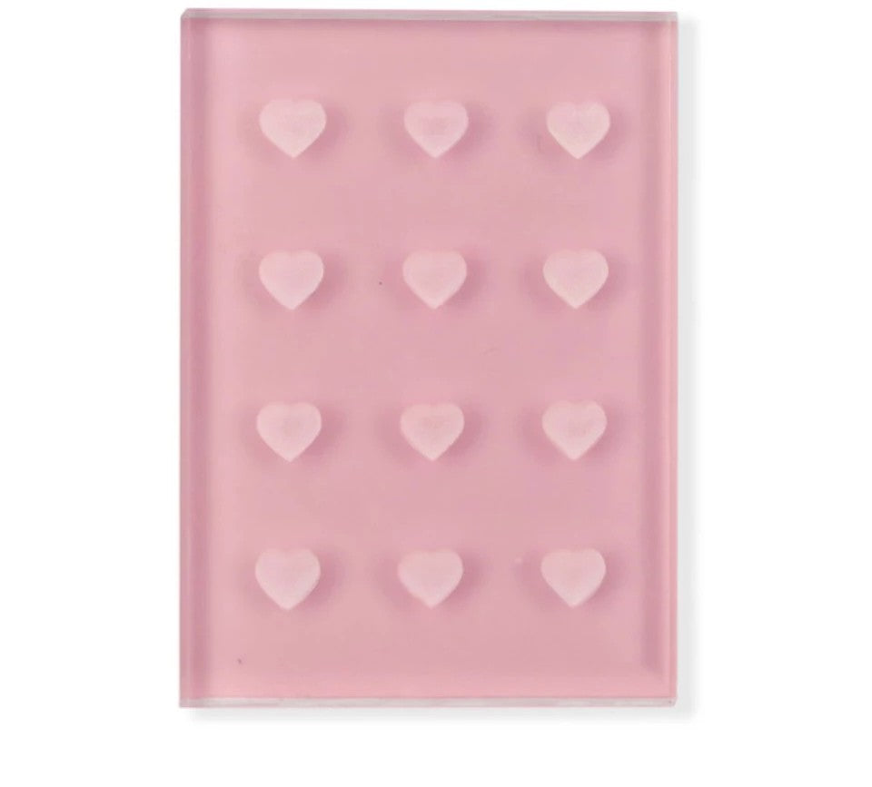 Heart shaped glass glue holder