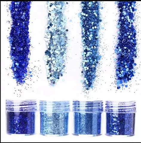 4 color glitter set